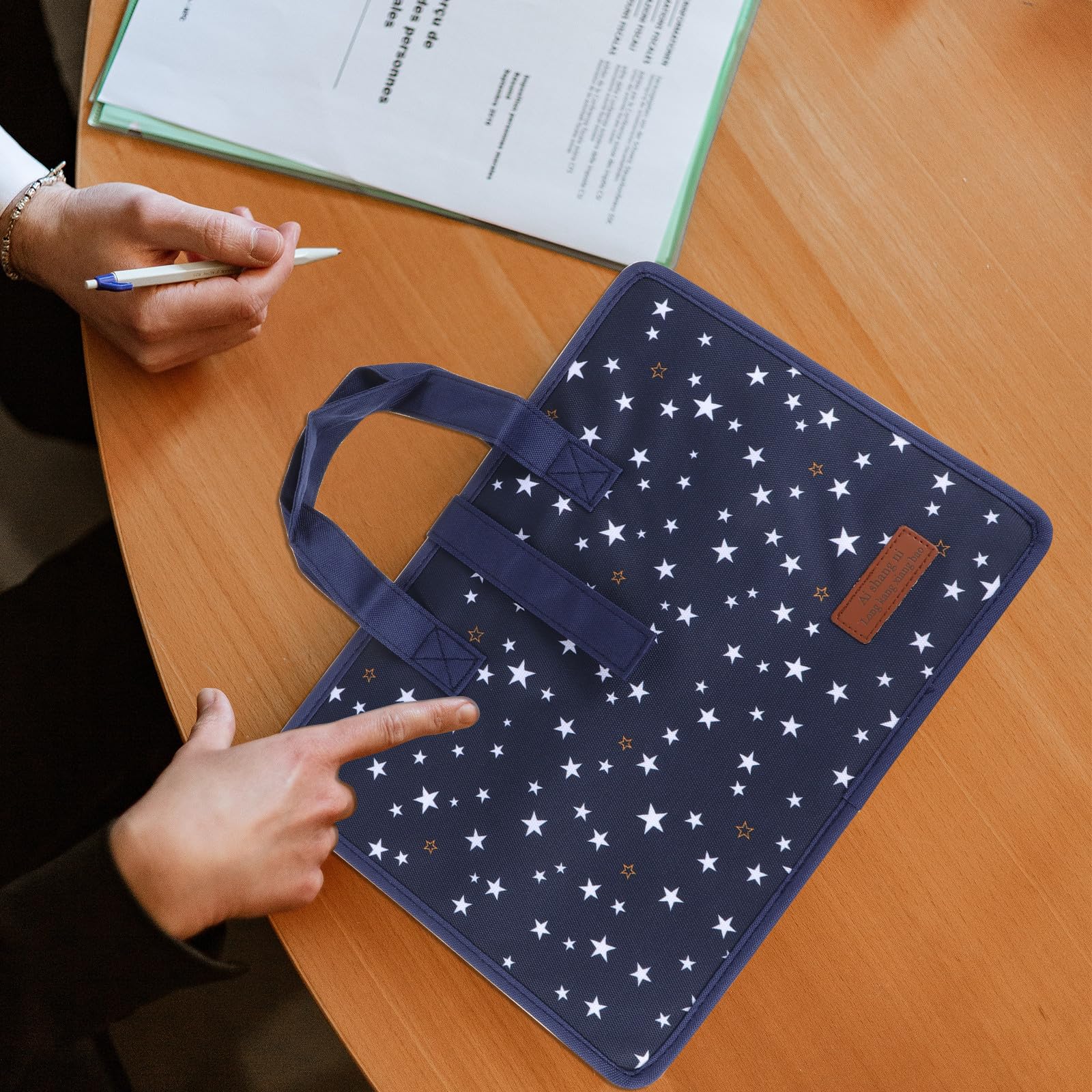 Carpeta de Archivos A4 Multicapa con 13 Bolsillos Expandible y Asa, Organizador Portátil Adecuado para Oficina y Escuela