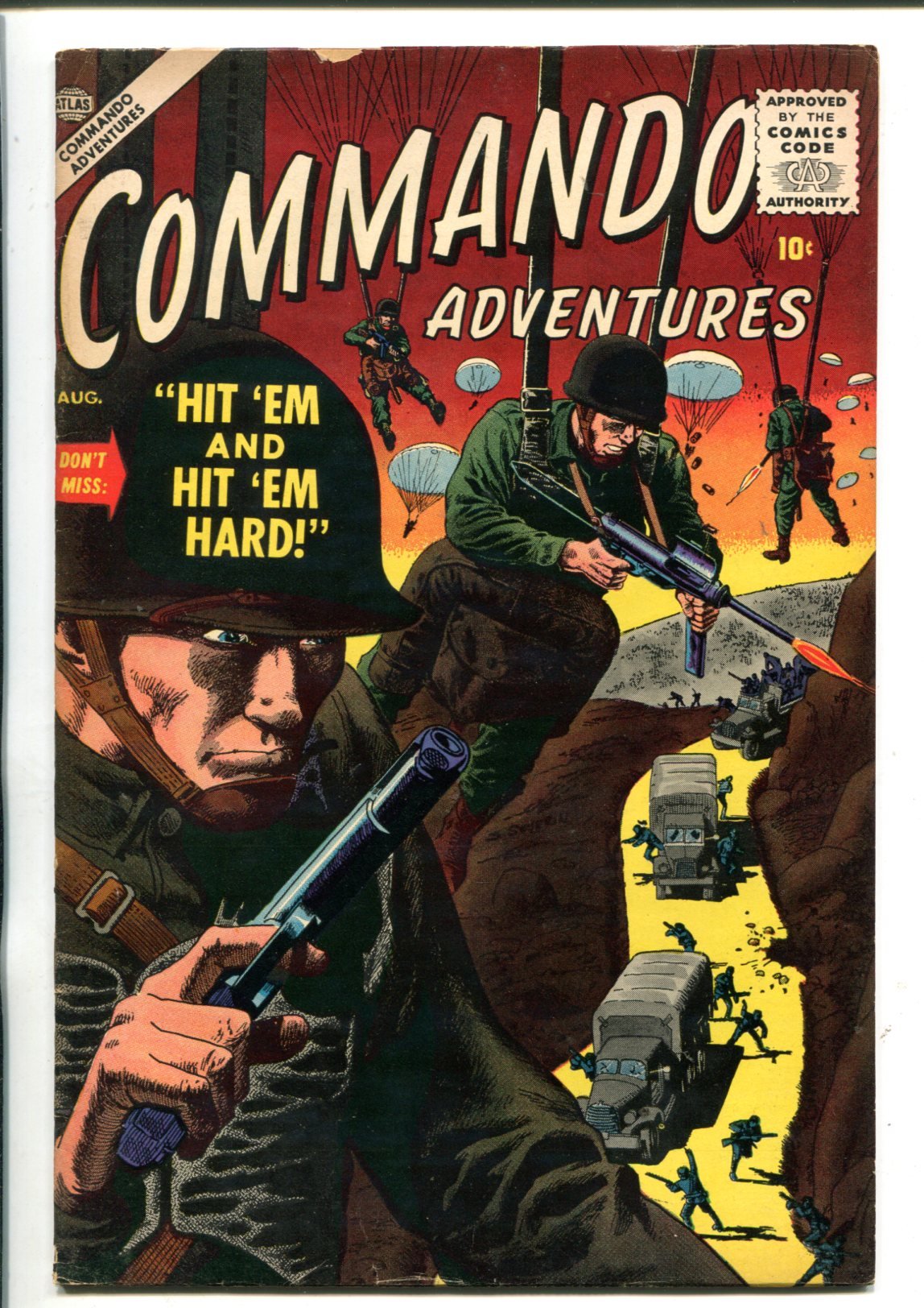 COMMANDO ADVENTURES #2 PARACHUTE PARATROOPER SEVERIN FN+