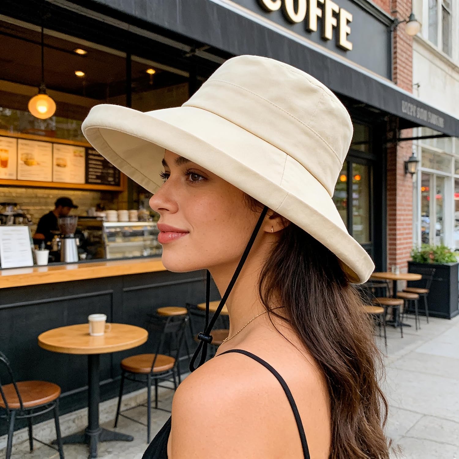 Sun Hats for Women Wide Brim Foldable Bucket Hat UV Protection Summer Beach Hat for Hiking Fishing Safari Travel