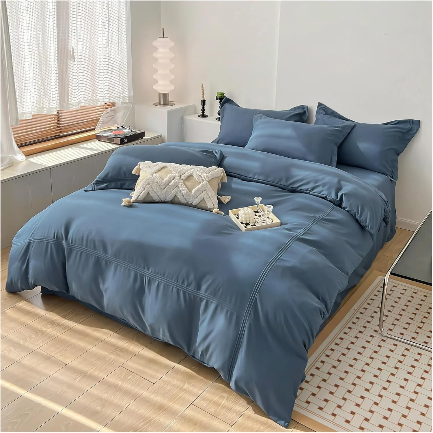 Bed, 100% Cotton Comforter Bedding Sets Soft and Comfortable Fabrics Duvet Cover Set