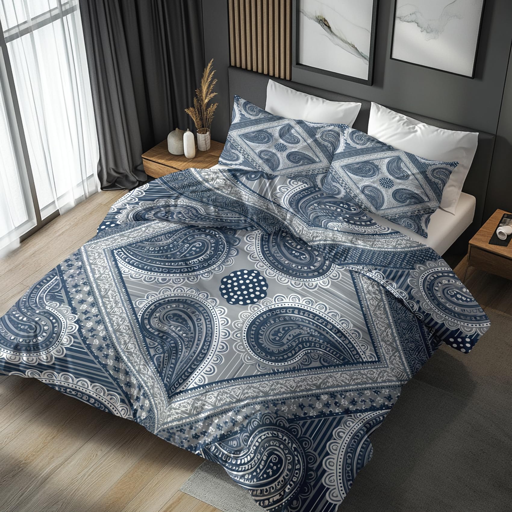 NOGAWA Paisley Super King Duvet Cover Sets, Decor, 260 x 220