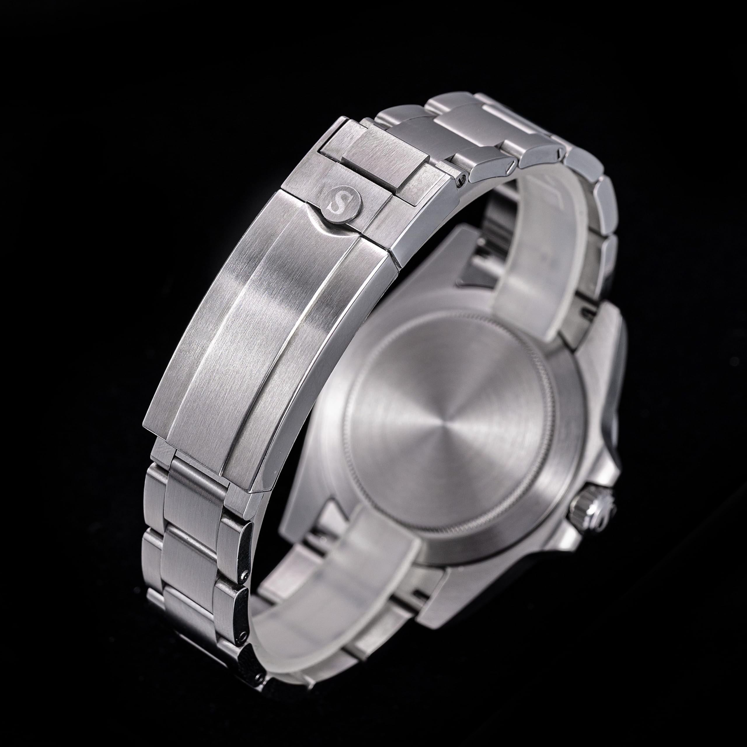 Sugess BB GMT S463.03 - Orologio meccanico da uomo, in vetro zaffiro, 100 m