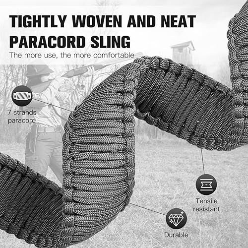 Miniatura 6 de Correa de paracaídas de dos puntos con giros, correa de paracaídas antideslizante para caza