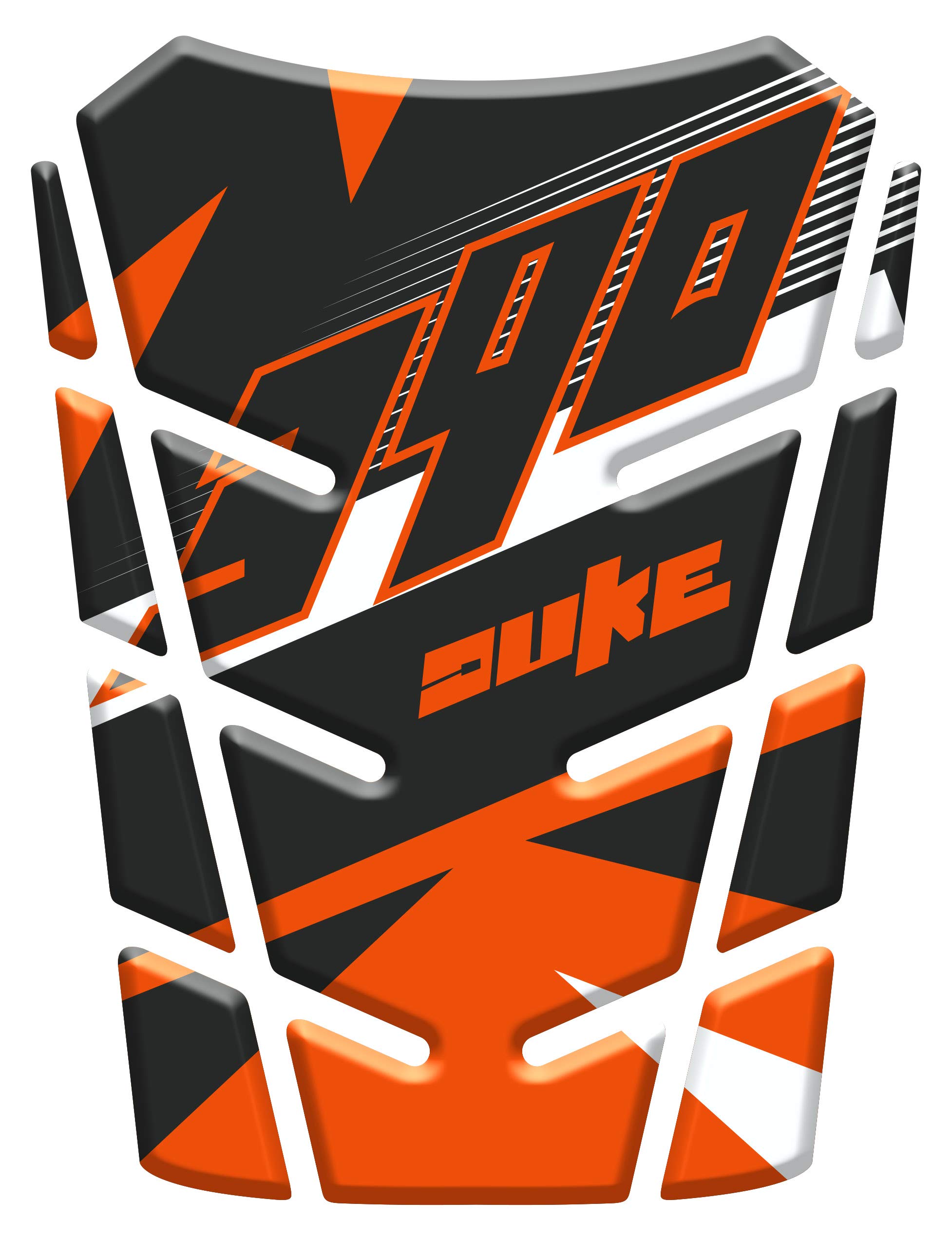Paraserbatoio Adesivo Resinato Effetto 3D Compatibile Con KTM Duke 390 V1 – Prodotto In Italia Da Labelstore