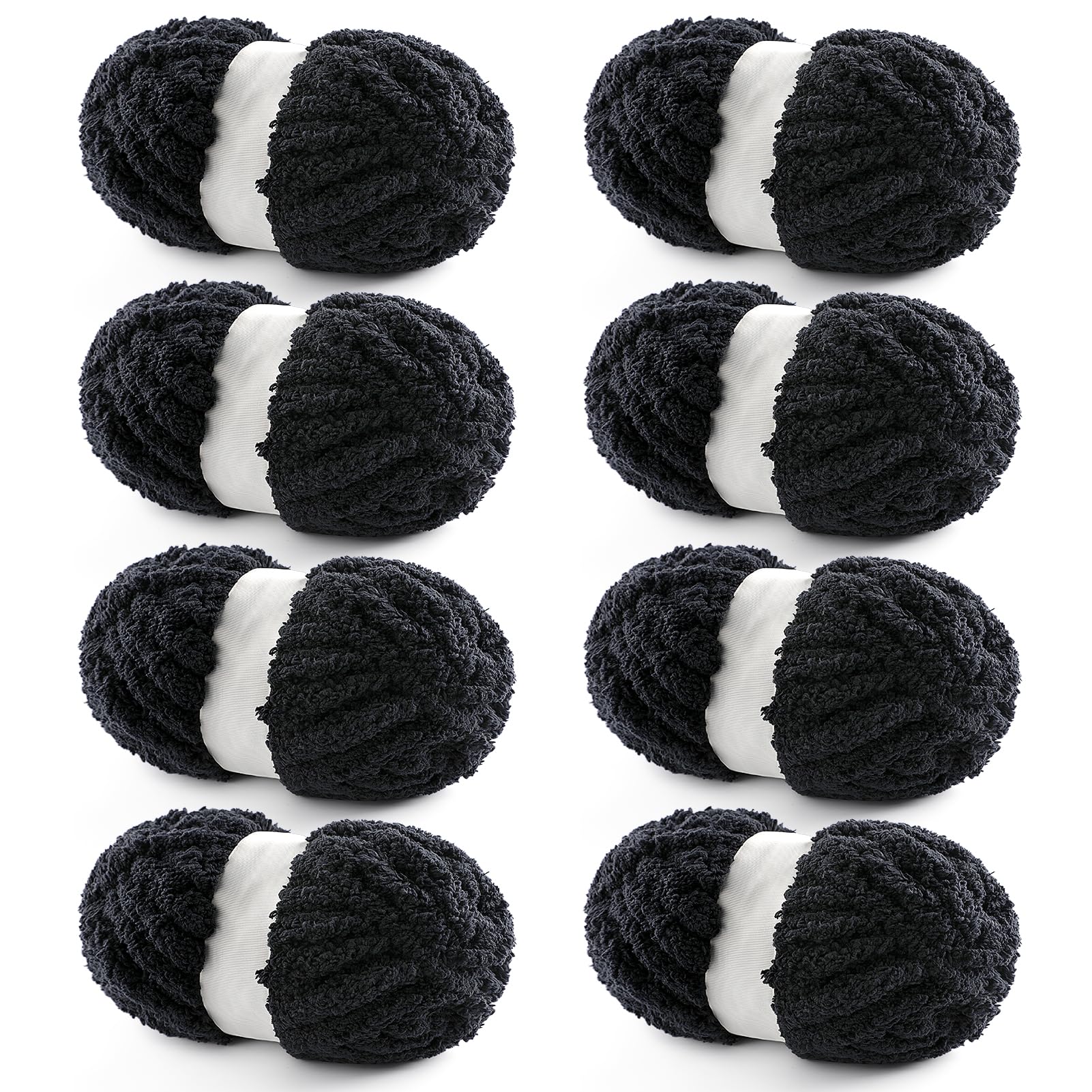 Amazon com: 8 Pack Chunky Yarn for Hand Knitting Chunky Chenille