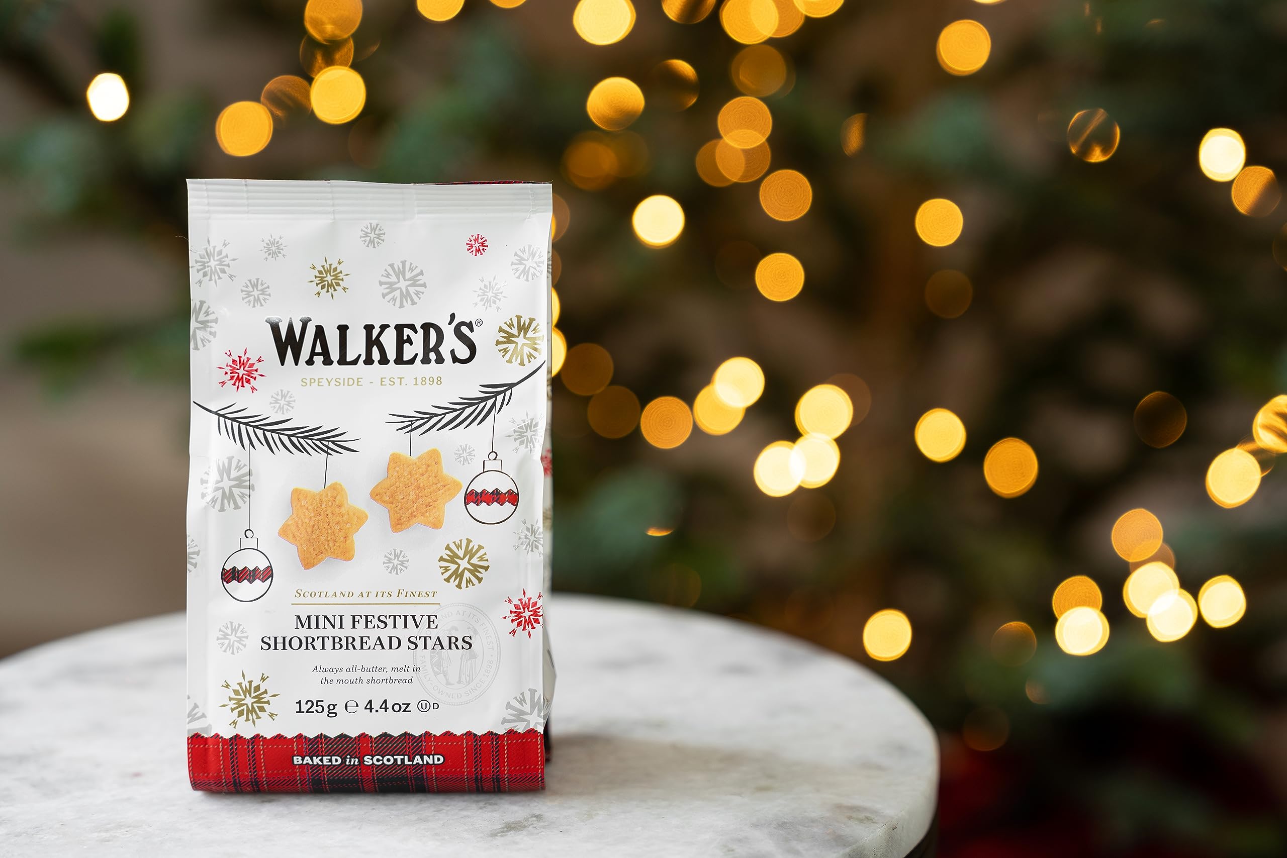 Walkers - Pure Butter Shortbread Mini Festive Stars - 125g