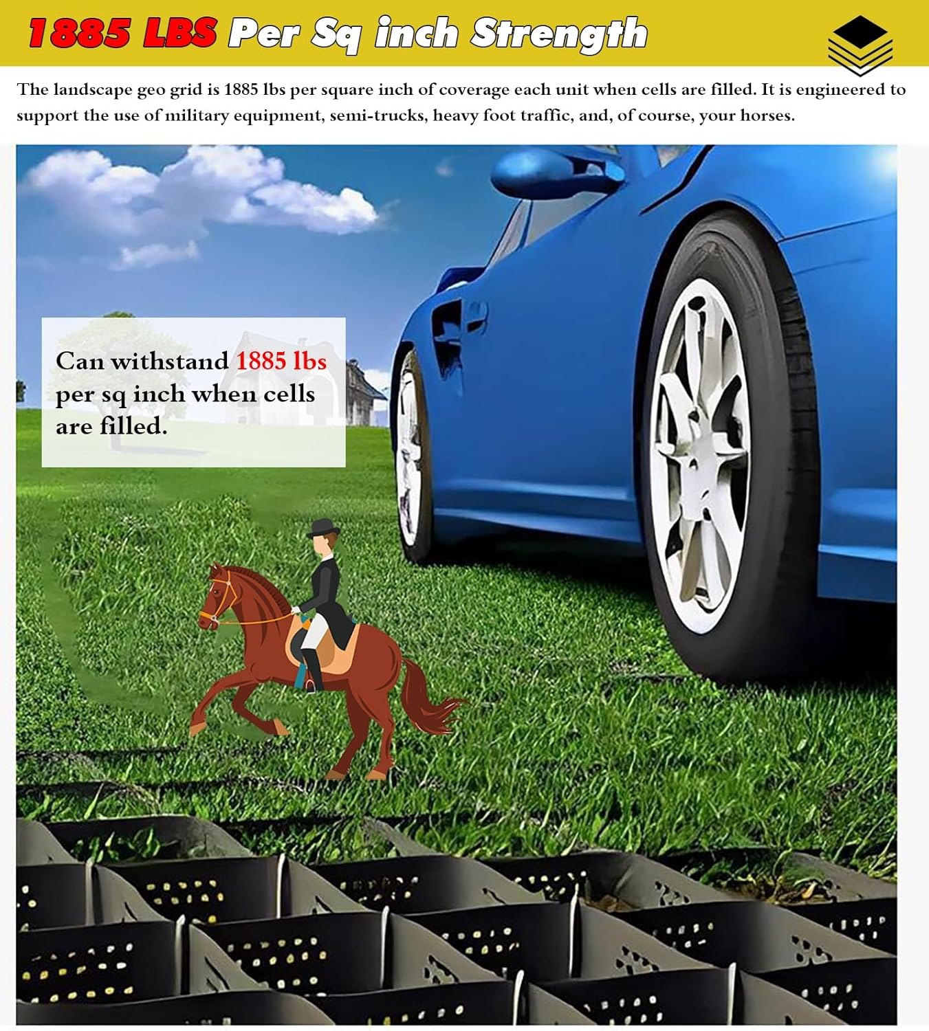 砂利 保護材 マット 堤防補強用の厚さ5 10 15 Cmの斜面安定化グリッド、浸食制御/土工用の変形防止エンドウ砂利安定化パッド