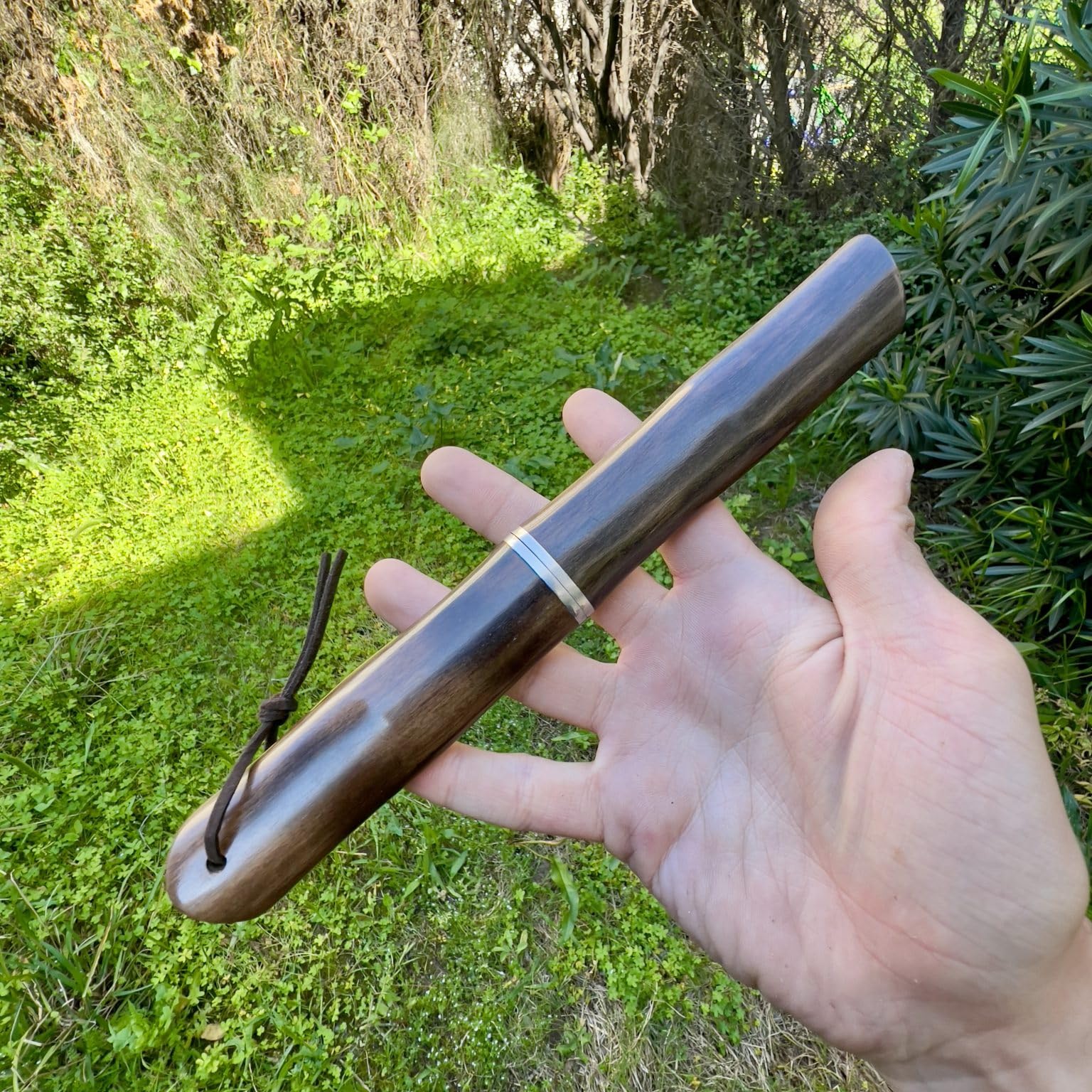 Couteau Lame Fixe Lame Tanto Acier Damas Japonais Suminagashi San Maï Camping Étui Intégral Bois Cadeau Homme Collection Artisanat Randonnée EDC Custom Extérieur Survie Forgé
