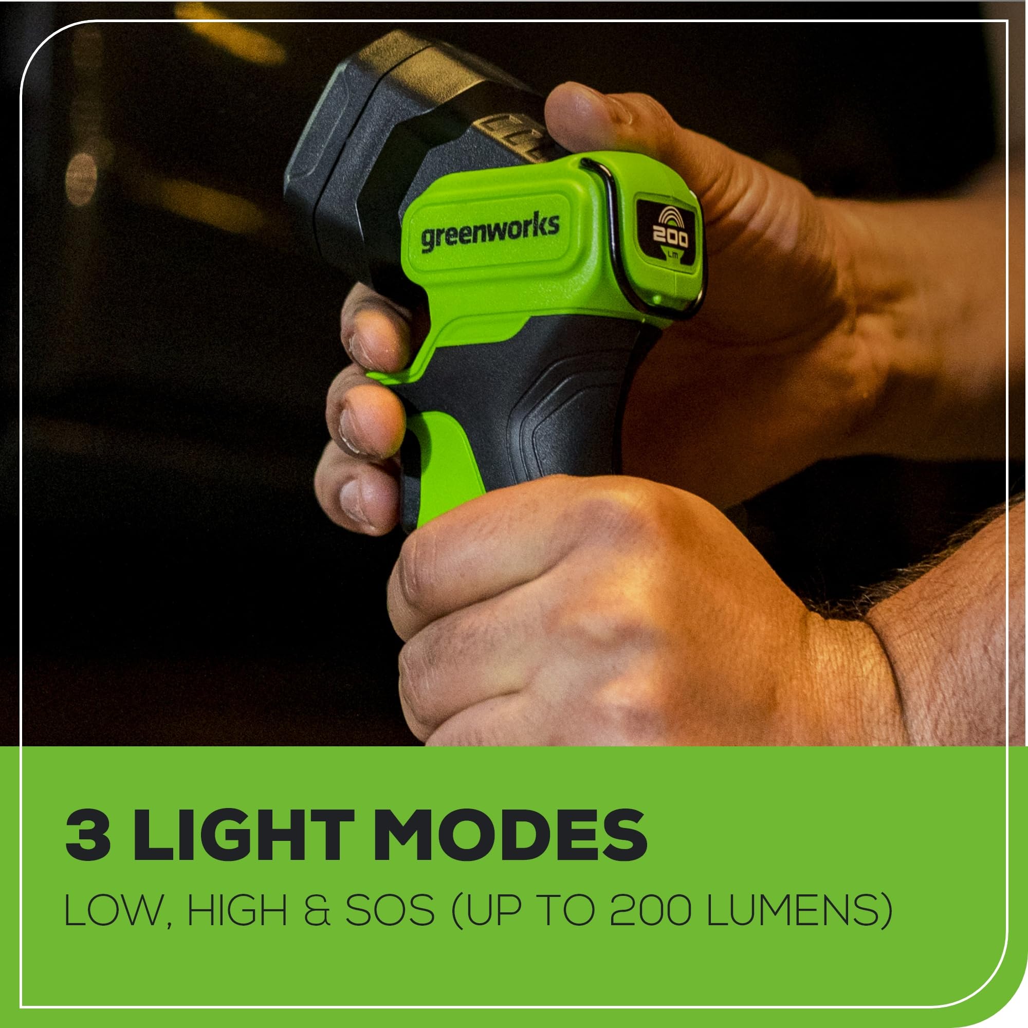 Amazon.com: Greenworks 24V Cordless High Intensity LED Flashlight
