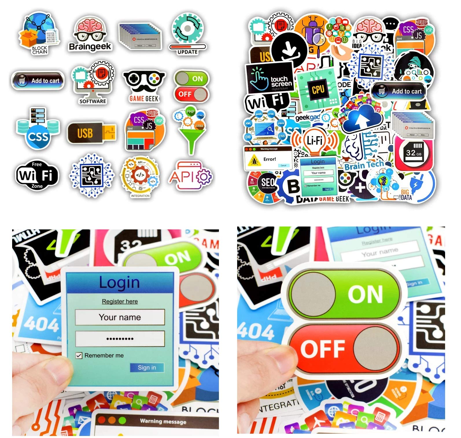 NASA Astronaut stickers, 100 stuks, laptopstickers, vinyl stickers, set voor auto, bagage, skateboard, motorfiets, stickers voor jongeren en volwassenen