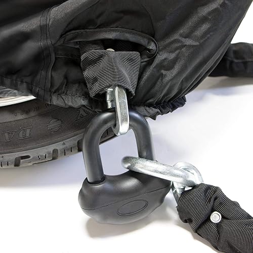 Miniatura 5 de Dowco 51096-00 Guardian WeatherAll Plus - Funda impermeable para motocicleta para exteriores, color negro, se adapta a Honda Grom, Honda Monkey,