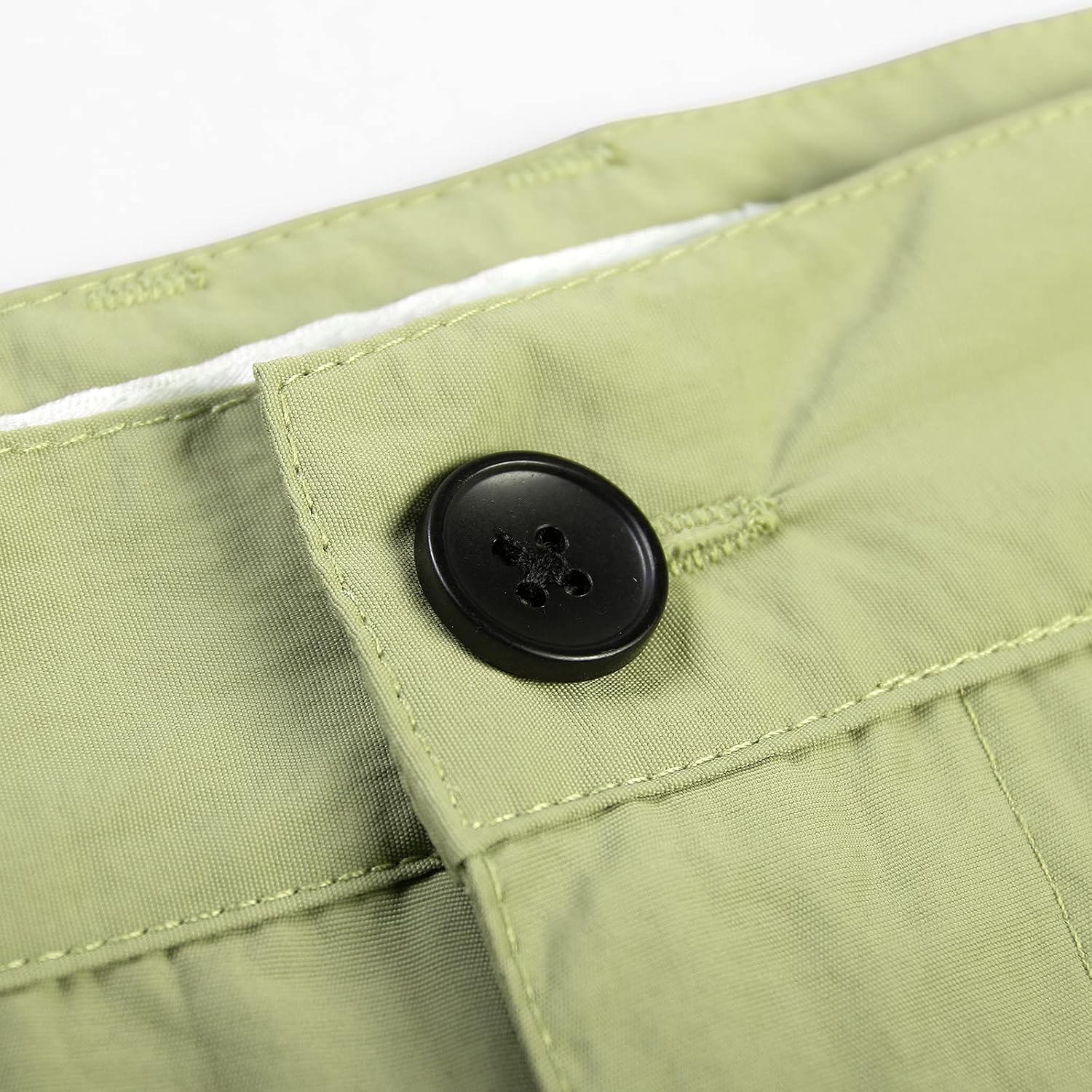 Men’s Nylon Cargo Shorts Flex Waist Multi-Pocket Lightweight Quick Dry Outdoor Hiking Travel Work Casual Summer