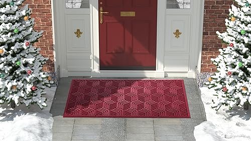 Miniatura 8 de Yimobra Tapete para puerta de entrada delantera, resistente para todas las estaciones, para interiores y exteriores, goma natural resistente,