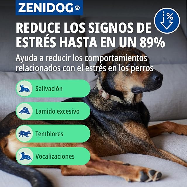 Foto 4 de 7 de Virbac Zenidog Collar Calmante para Perros Grandes - Antiestrés, Talla M/L