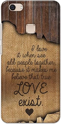 I Love It When See Old People Together Wood Brown Printed Designer Case for Vivo V7 Plus Back Cover