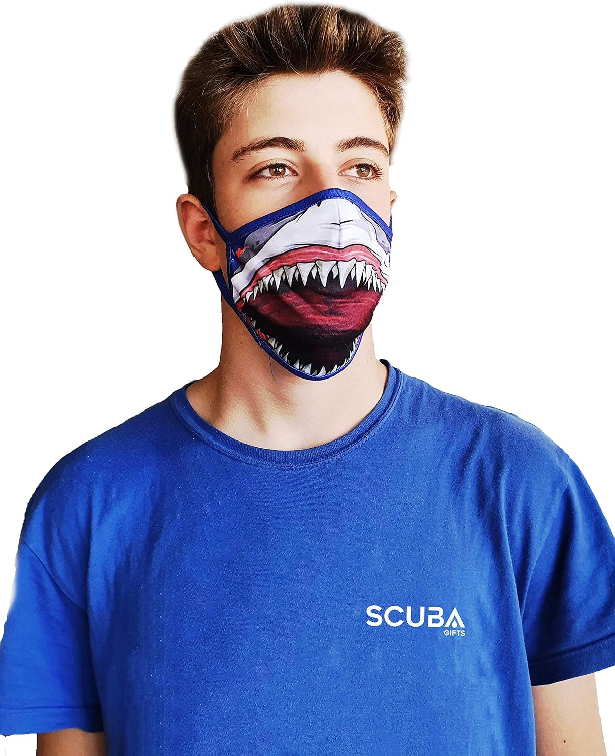 Wild Republic Wild Smiles Face Mask, Reusable and Washable, Half Face Coverage