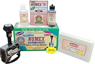 NUMEX 3MM Heavy-Duty Batch Printing Machine for 500g–1KG Packs | Super Fast Manual Coding | Steel Body & Hard Rubber Font | AI Tested | Since 1976 | 7 National Awards
