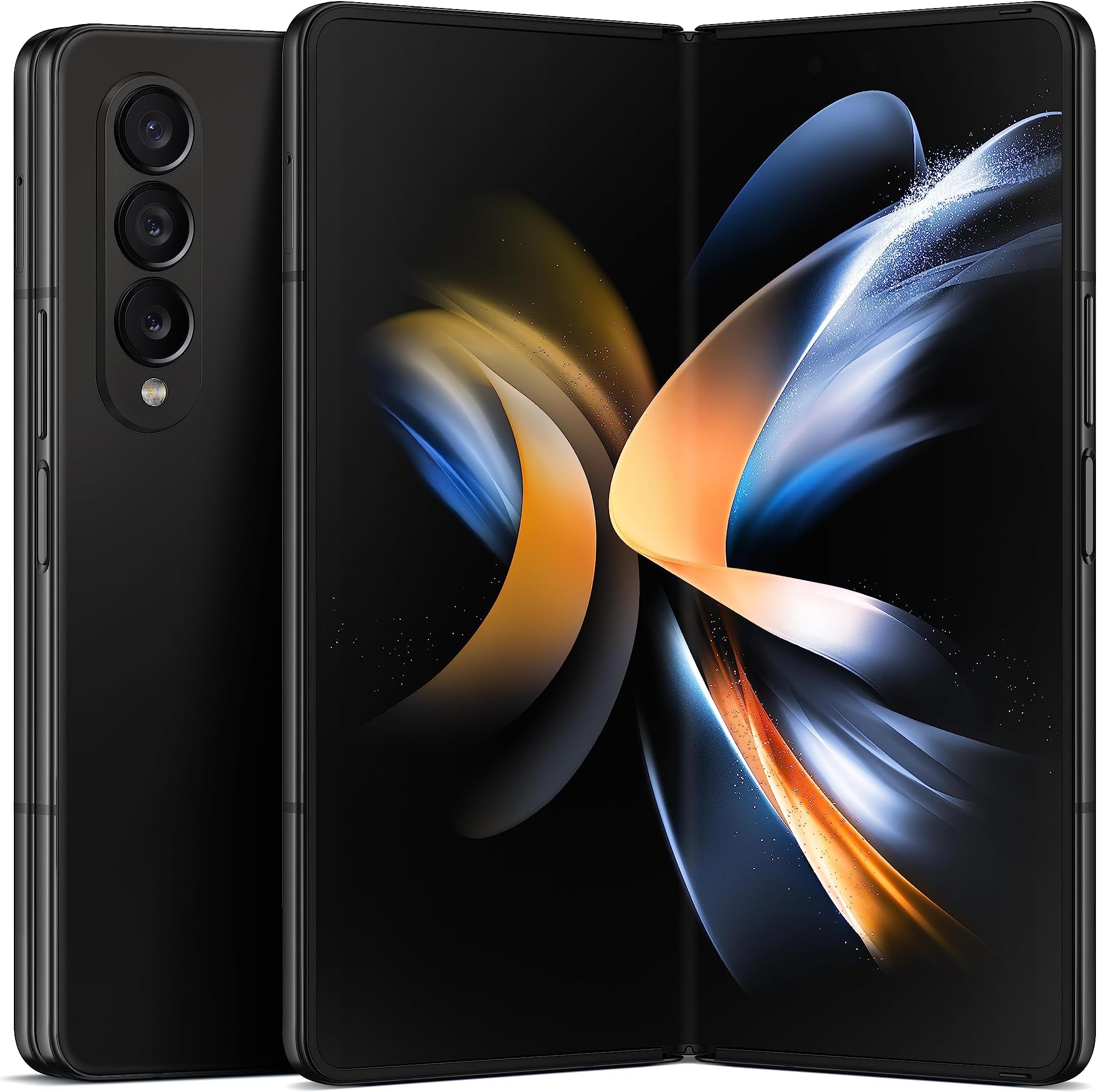 Galaxy Z Fold 4 Cell Phone, Factory Unlocked Android Smartphone, 512GB, Flex Mode, Hands Free Video, Multi Window View, Foldable Display, S Pen Compatible, US Version, 2022, Phantom Black
