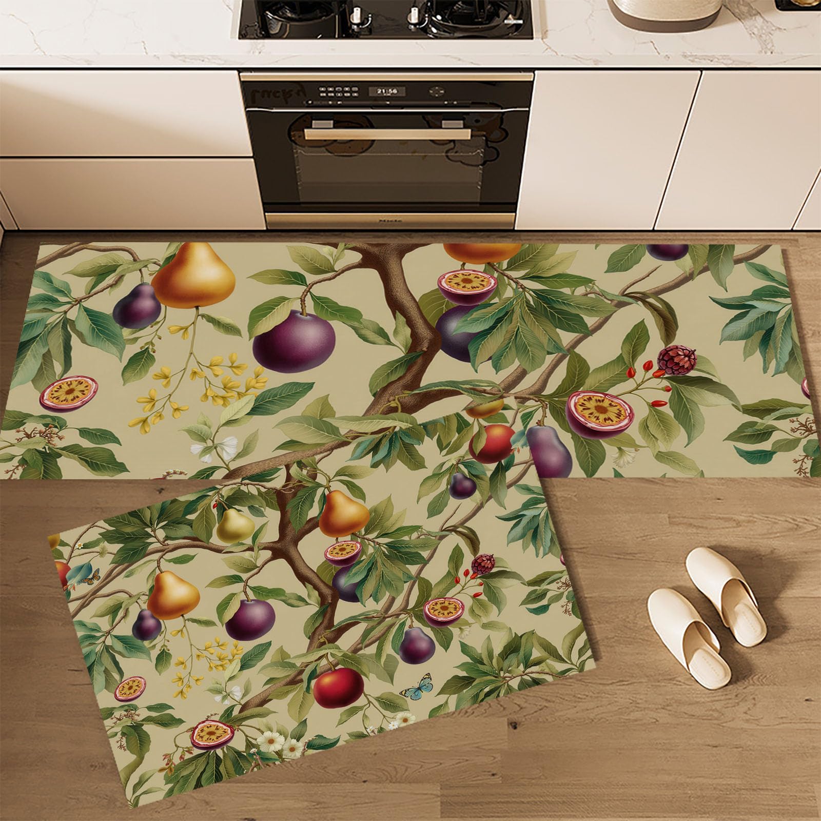 Tapis de sol pour la cuisine antidérapant et lavable