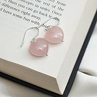 Vista 88 de Gempires Natural Heart Crystals Earring, Heart Gemstone, Energy Healing Crystals, Birthday, Gift for Her, Gemstone Jewelry Yaxaite