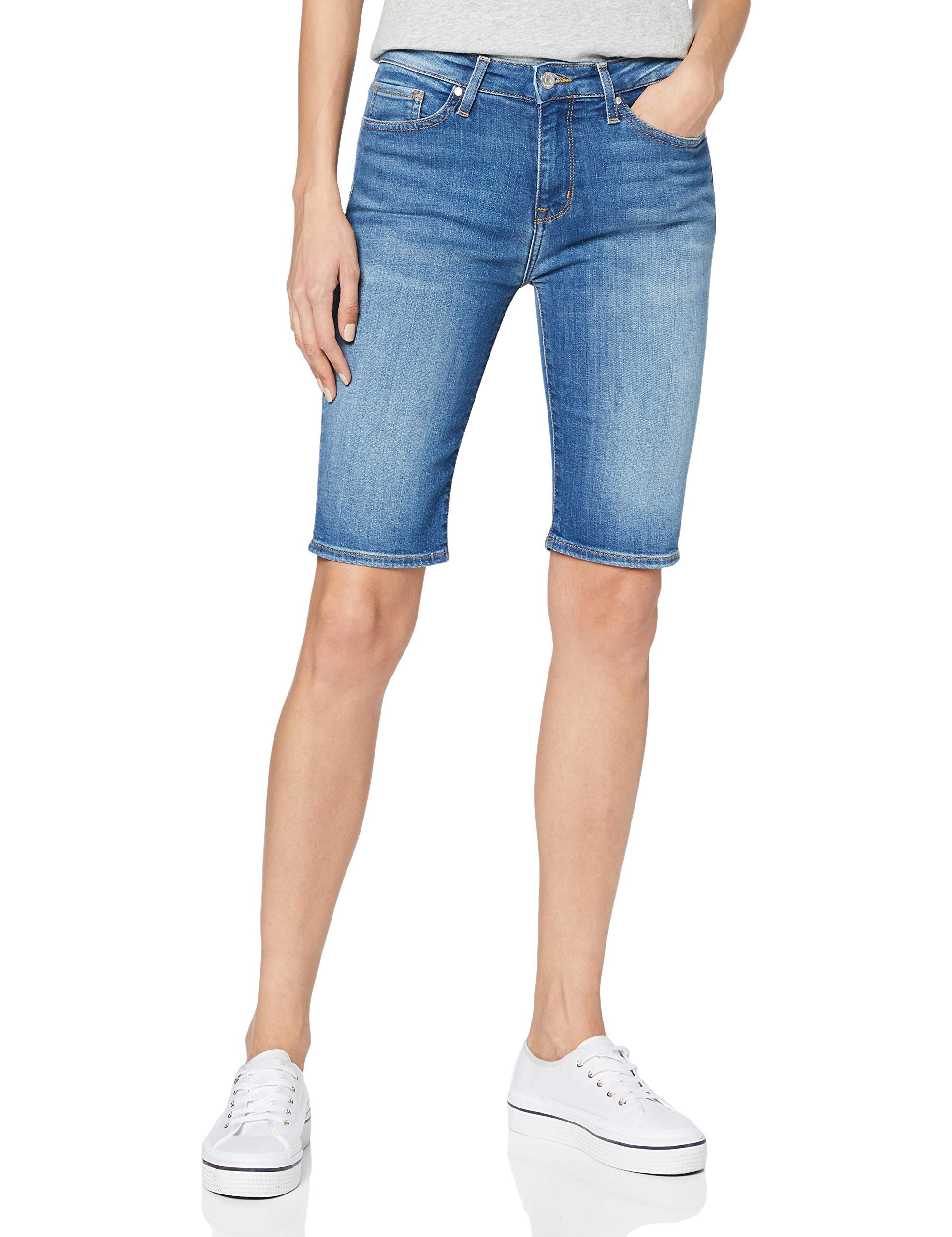 Tommy Hilfiger Venice Slim Bermuda Vaqueros Mujer