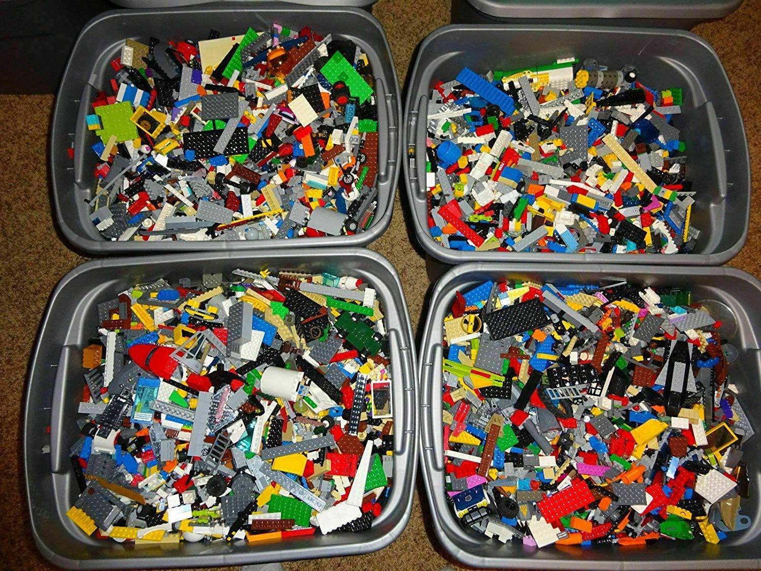 2 Pounds Bulk Lot! Random Parts, Pieces & Bricks