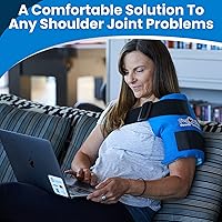 Vista 8 de Envoltura de hielo para hombros de gel suave (color azul)