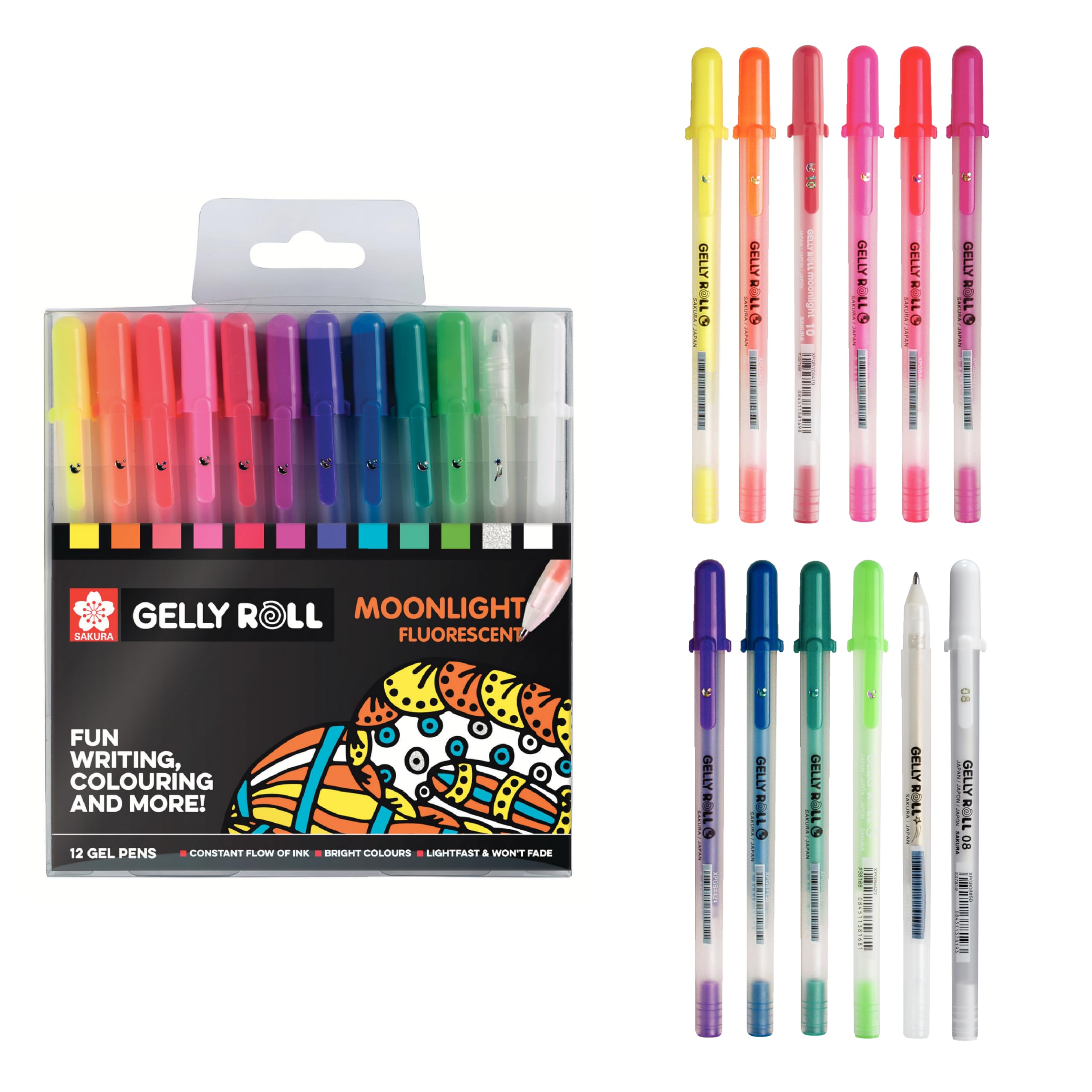SAKURA Gelly Roll Moonlight Stylo Gel Fluorescent