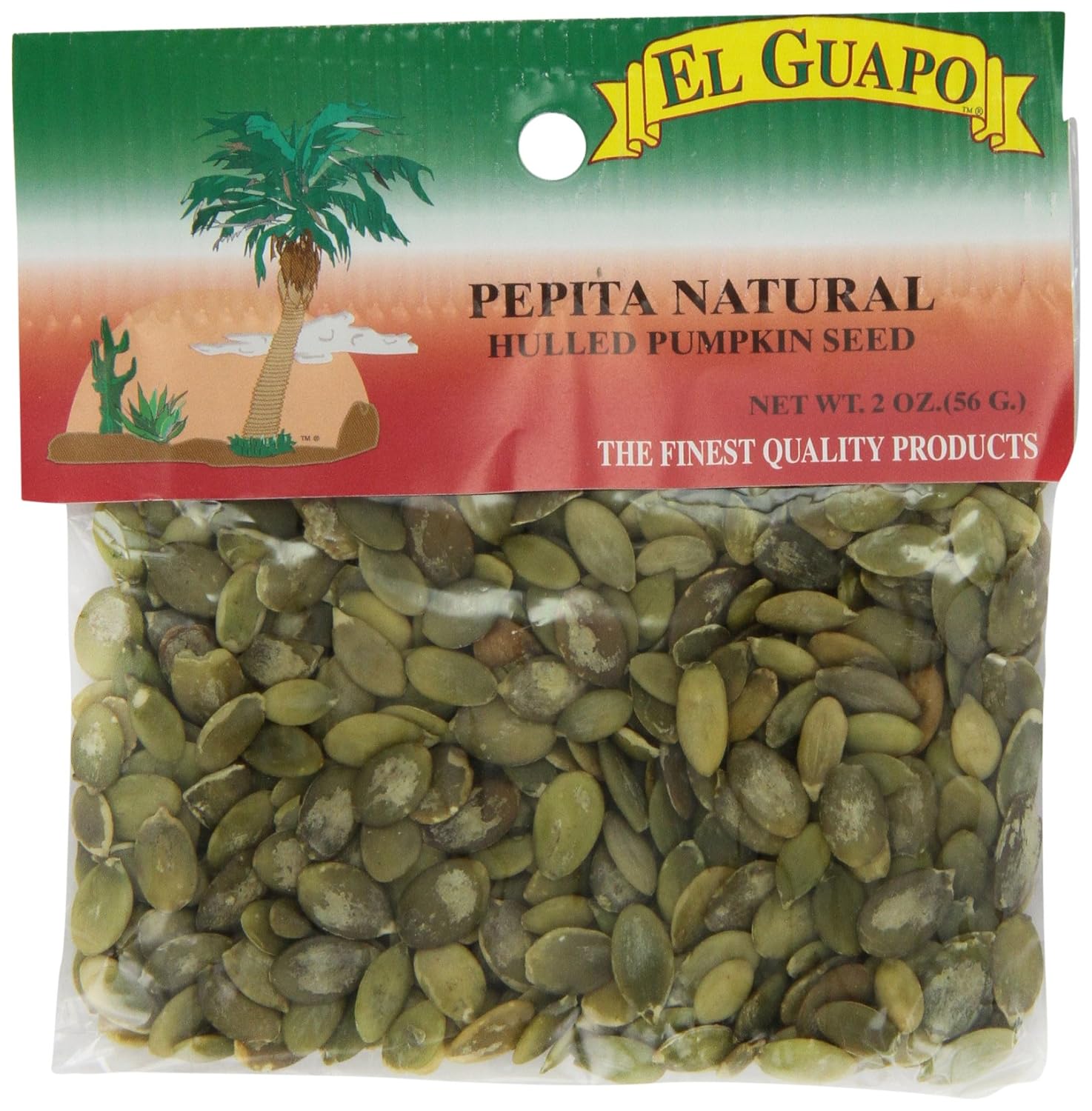 El Guapo Natural Pumpkin Seeds, 2-Ounce (Pack of 12)