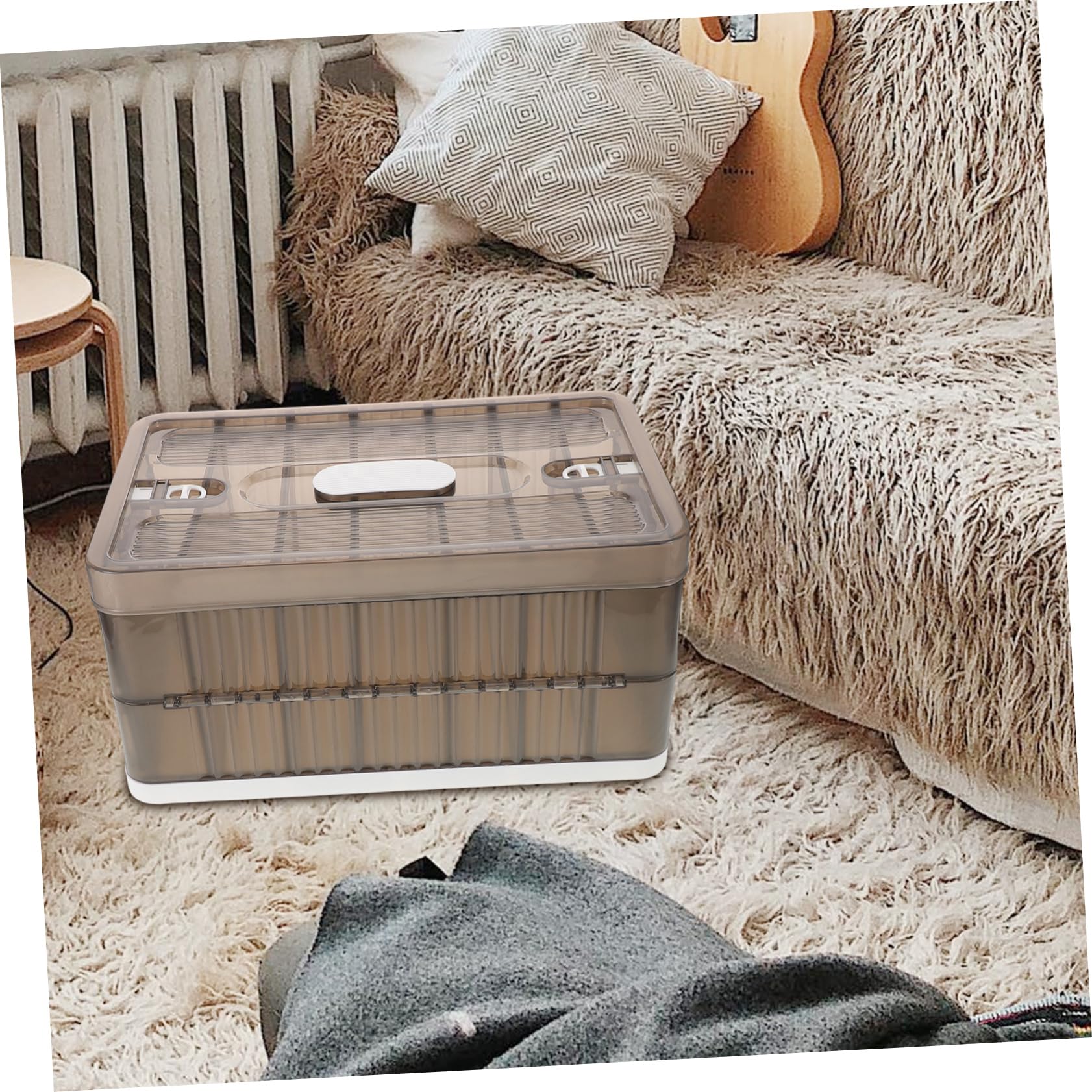 OUNONA Kleideraufbewahrungsbox Mit Fächern Faltbar Unterteilte Kleiderbox Aus Kunststoff Organizer Für Kleidung Hosen Und Socken