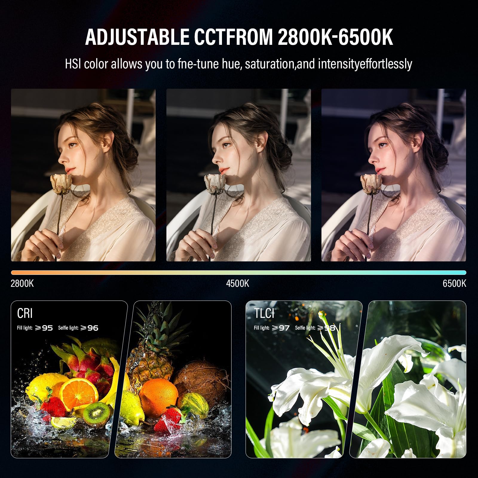 GODOX MA5R Lumière vidéo RVB magnétique Full Colour 1800K-10000K 14 effets pré-programmés pour appareil photo reflex numérique (rouge)
