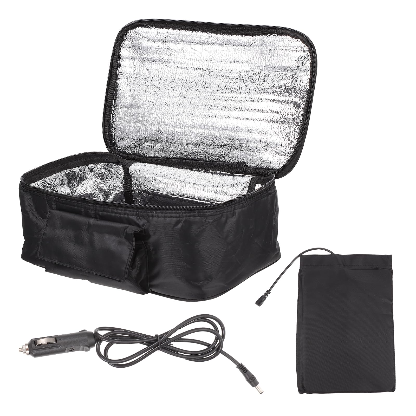 Borsa Termica Porta Pranzo Isolata Fodera in Alluminio e Tessuto Oxford, Portatile per Frutta, Torta, Esterni, Eventi