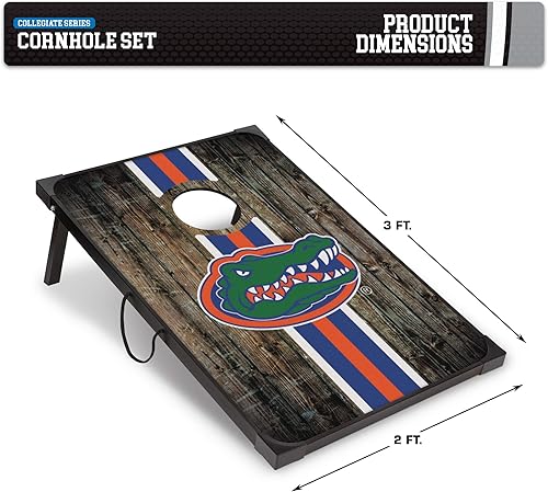 Miniatura 20 de Wild Sports NCAA 2' x 3' MDF Deluxe Cornhole Set - with Corners and Aprons