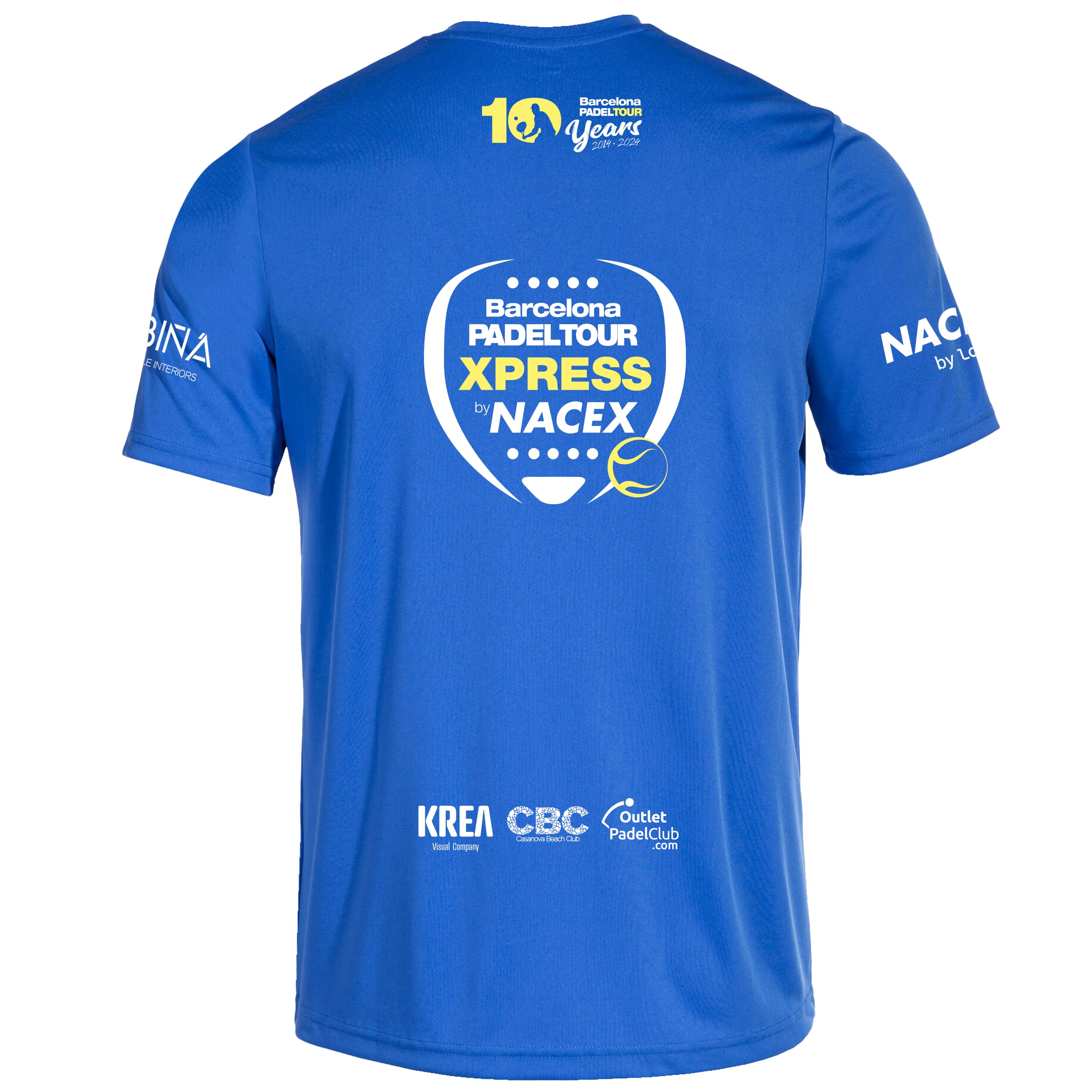 Barcelona Padel Tour | Joma Xpress by Nacex T-Shirt à Manches Courtes pour Hommes avec Impression Spéciale Padel | Soft Touch et Séchage Rapide | sous-Vêtements de Sport