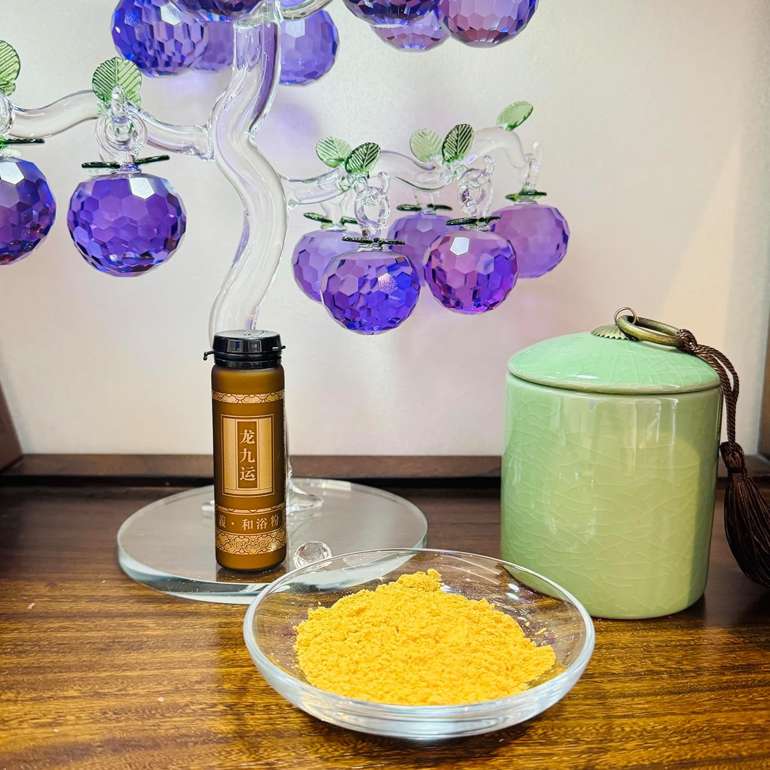 All Purpose Herbal Bath Powder Set Traditional Chinese Herbal Bath Salts (20 Bottles) Ideal for Self Care, Gifting, and SPA Use, Suitable for Men, Women, Seniors, Teachers(Dragon Nine Luck・Yi)
