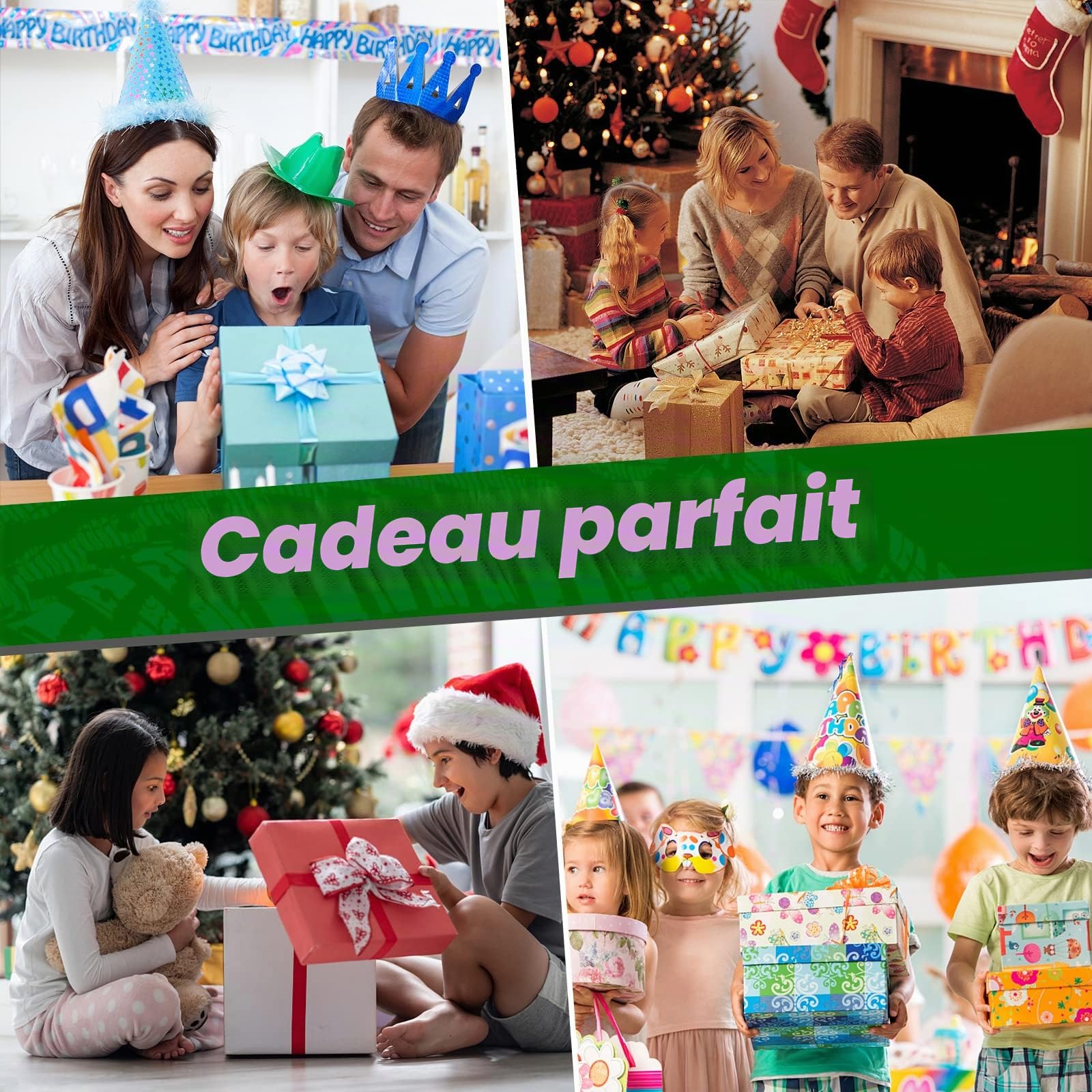 Kizeefun Voiture Telecommandé Tout Terrain, Jouets Voiture de Course RC Camion Crawler avec 2 Piles RC Haute Vitesse, Cadeaux d'anniversaire de Cadeau Enfant Anniversaire Filles et Garçons