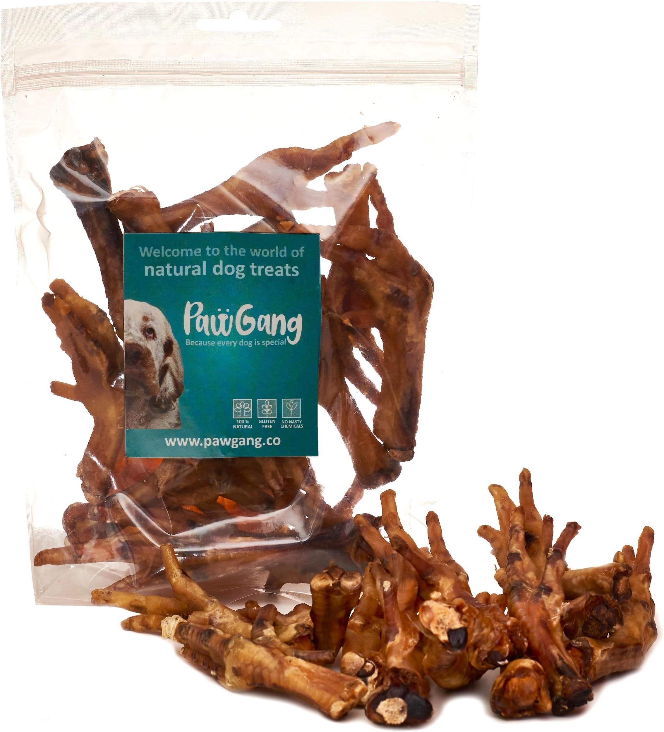 Chicken Feet for Dogs 200g โ Air Dried Healthy Natural Dog Treats