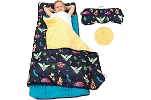 Plush & Padded Toddler Nap Mat for Preschool and Travel
