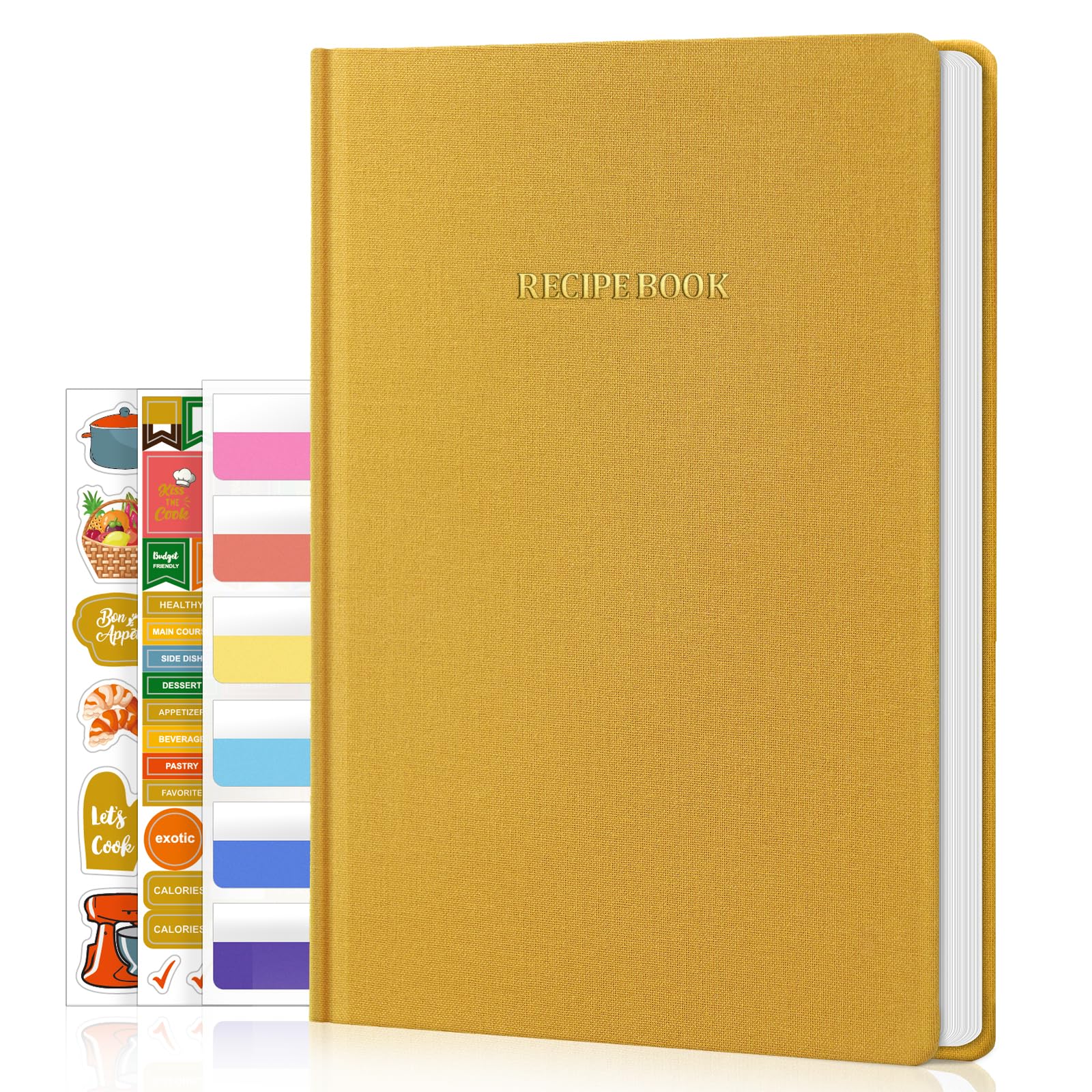 WEMATE Recipe Book to Write in Your Own Recipes, Hardcover Blank Recipe Books