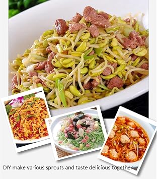 Bean Sprouts Machine, 3-Layer Intelligent Sprouting Machine, Bean Sprouts Growing Machine, Bean Sprouts Maker, Seed Germination kit Germinating Sprouts and Microgreens