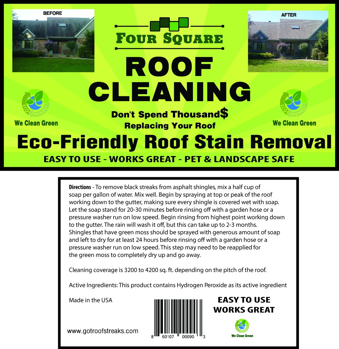 Professional Grade Roof Cleaner