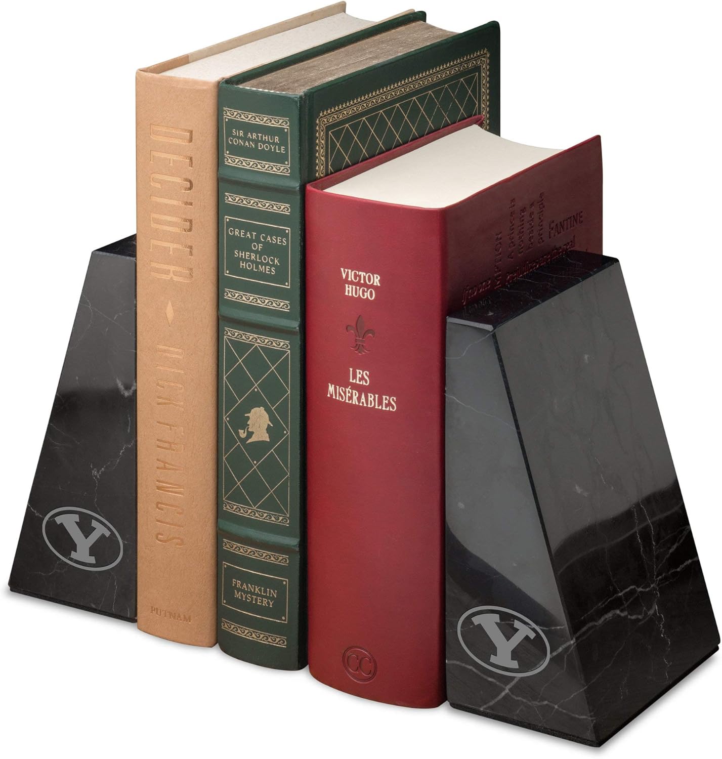 Brigham Young University Marble Bookends by M.LaHart
