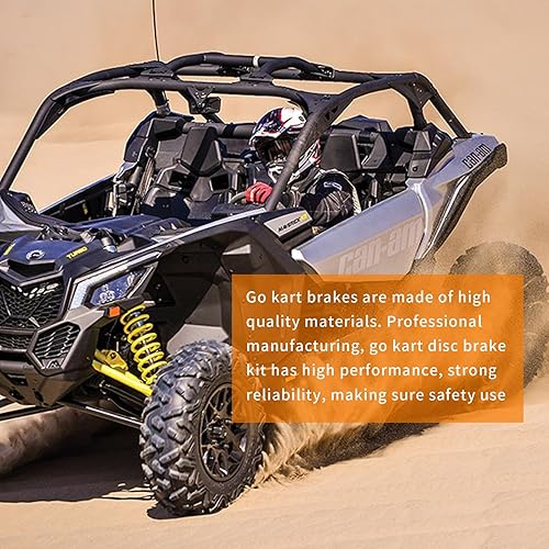 Miniatura 3 de Go Kart - Sistema hidráulico de pinza de freno de disco trasero, kit de freno Go Kart para 50 cc, 110 cc, 125 cc, 150 cc, 200 cc, 250 cc,