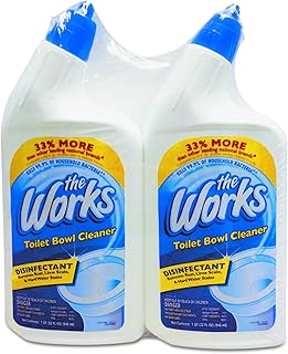 The Works 33302WKCT Disinfectant Toilet Bowl Cleaner, 32 oz Spray Bottle, 2 per Pack (Case of 6 Packs)