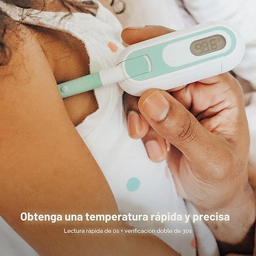 Miniatura 3 de Frida Baby Termómetro digital 3 en 1 rectal, de axilas y oral para niños, termómetro para bebés, niños pequeños y niños, control de temperatura