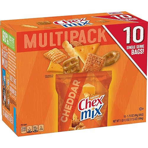 Miniatura 40 de Chex Mix Mezcla de aperitivos, tortuga, bolsa de aperitivos indulgentes, 14 onzas