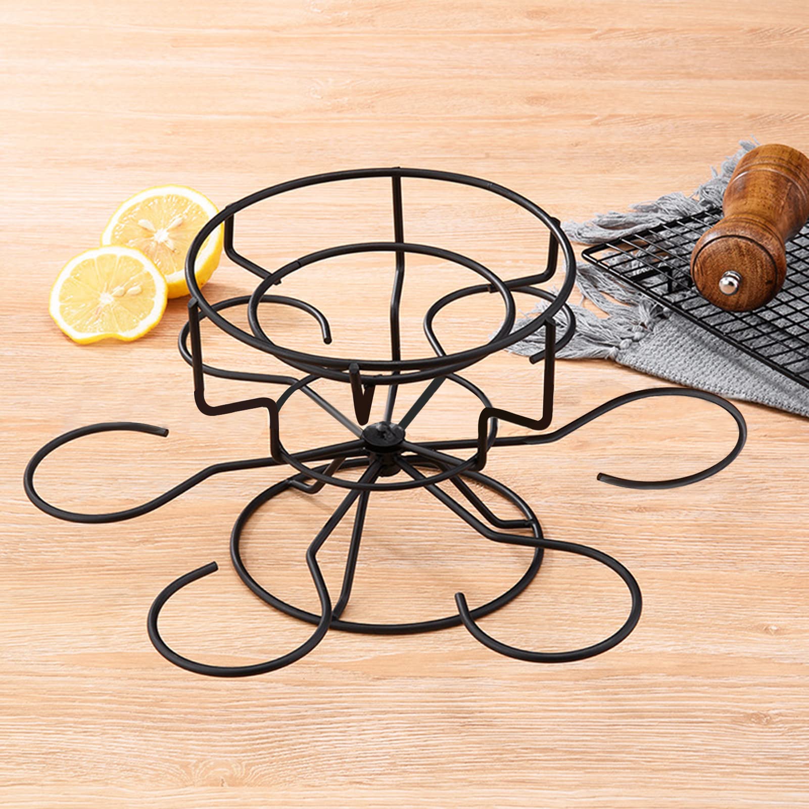 Fondue De Queso Giratoria, Olla De Fondue De Acero Inoxidable con 6 Tenedores Y 6 Tazones, Olla De Fondue Tradicional, Kit De Fondue De Queso Giratorio Multifuncional, Juego De Fondue De Plato para 6