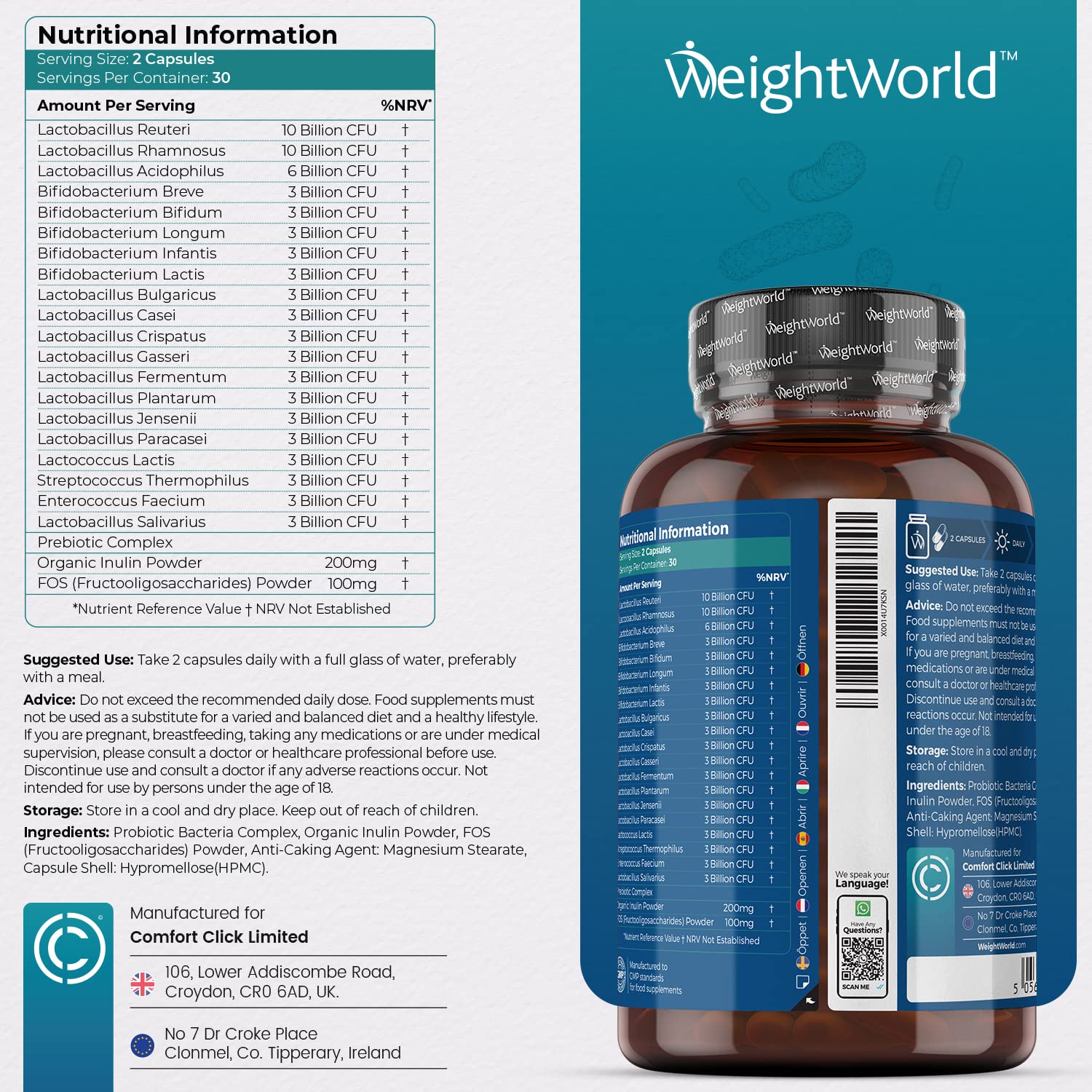 Buy Bio Cultures Complex 77 Billion CFU 20 Live Bacterial Cultures