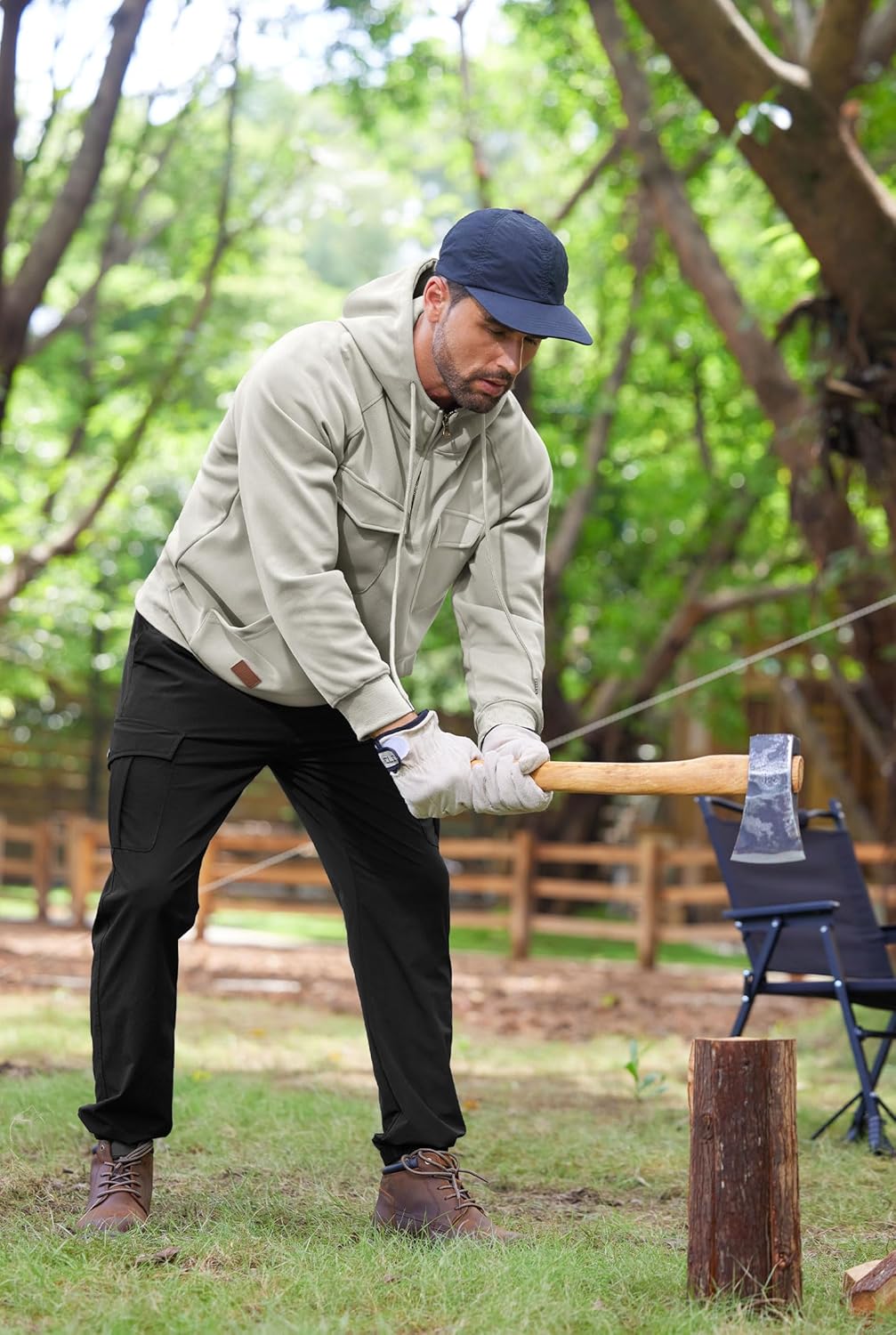 Men Tactical Hoodies Quarter Zip Long Sleeve Hooded Sweatshirts with Pockets (S-XXL) - Image 7