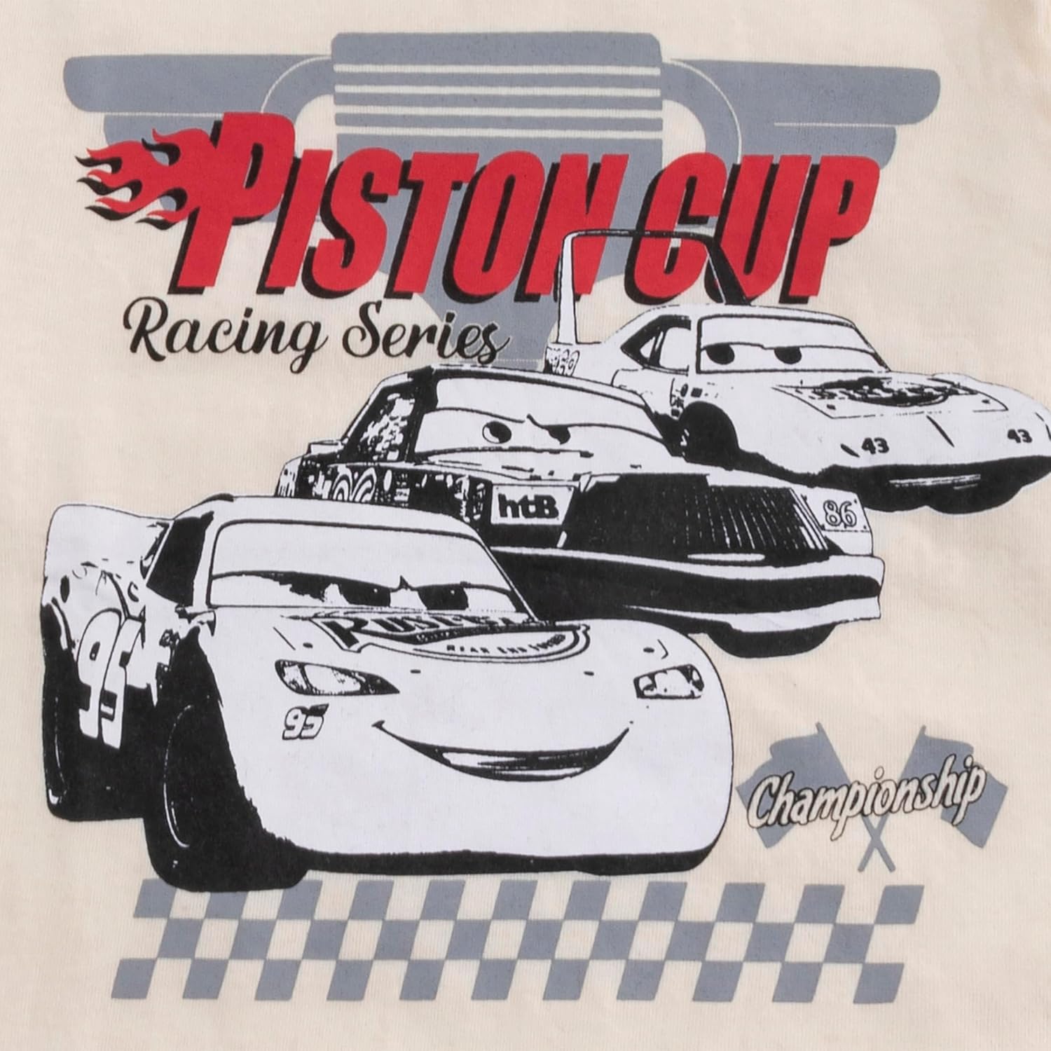 Disney Cars Lightning McQueen Boys 3 Pack Long Sleeve Shirt for Toddler and Big Kids - Image 7